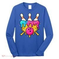 Bowling Lane Ice Cream Drip Home Plate Long Sleeve Shirt thumb 0