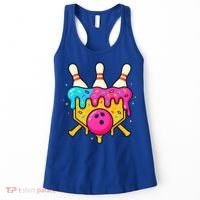 Bowling Lane Ice Cream Drip Home Plate Women's Tank Top thumb 0