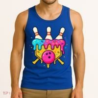 Bowling Lane Ice Cream Drip Home Plate Tank Top thumb 3
