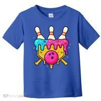 Bowling Lane Ice Cream Drip Home Plate Toddler T-Shirt thumb 0