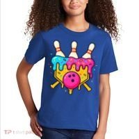 Bowling Lane Ice Cream Drip Home Plate Kids T-Shirt thumb 2