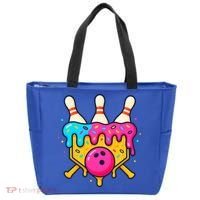 Bowling Lane Ice Cream Drip Home Plate Tote Bag thumb 0