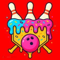 Bowling Lane Ice Cream Drip Home Plate Santa Hat thumb 1