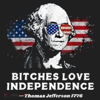 Bitches Love Independence Funny Founding Fathers 4th Of July Women's Sweatshirt thumb 2