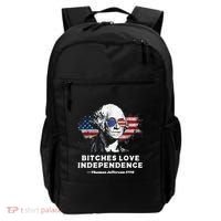 Bitches Love Independence Funny Founding Fathers 4th Of July Backpack thumb 0