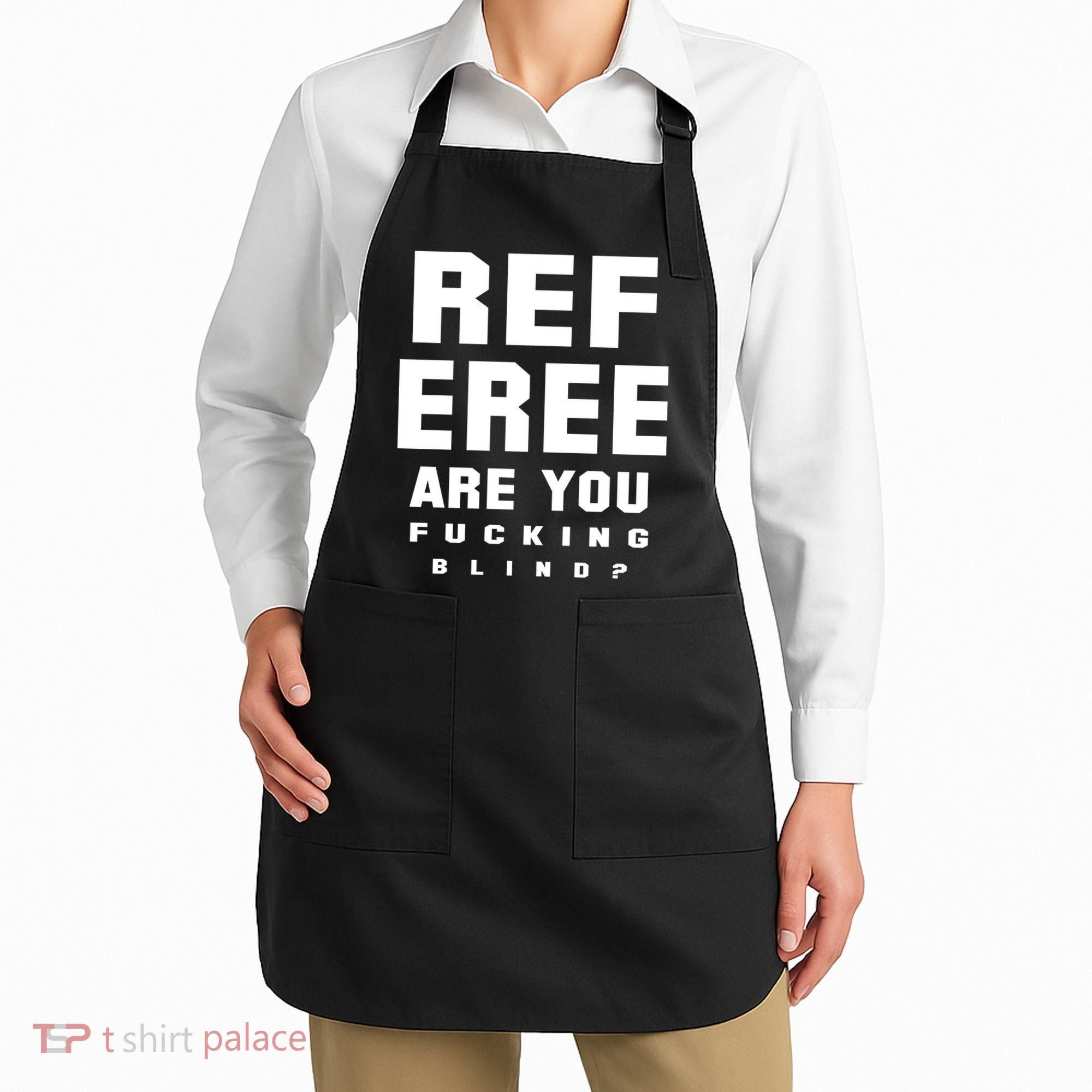 Blind Referee Funny Apron
