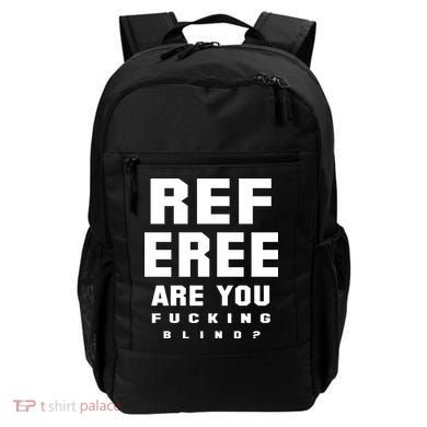 Blind Referee Funny Backpack