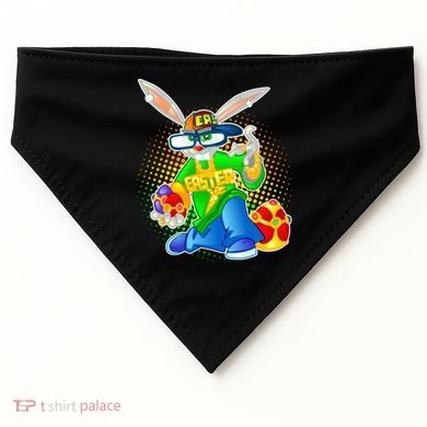 Blinged Easter Bunny USA-Made Doggie Bandana