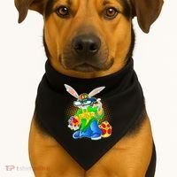 Blinged Easter Bunny USA-Made Doggie Bandana thumb 1