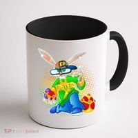 Blinged Easter Bunny Coffee Mug thumb 1