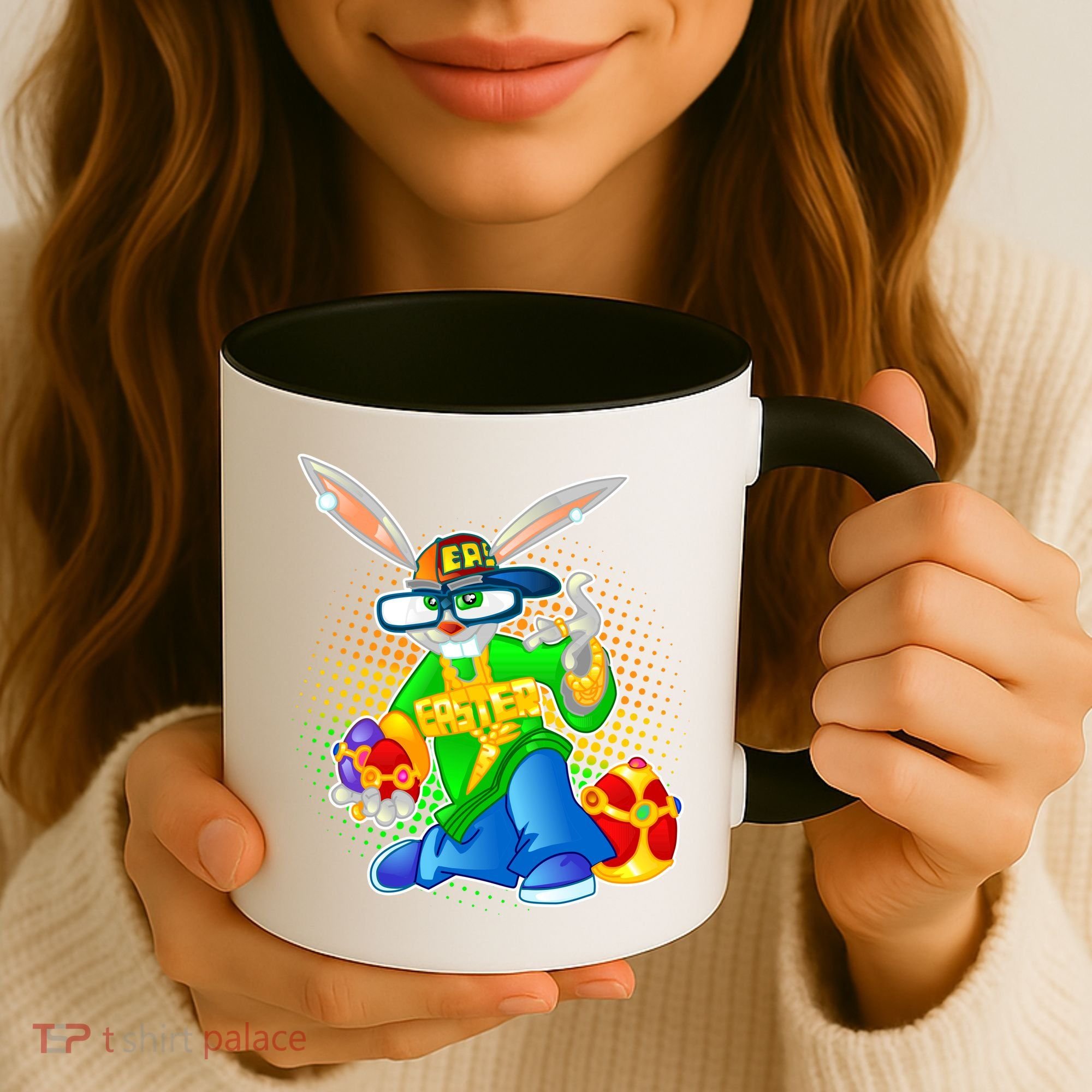 Blinged Easter Bunny Coffee Mug