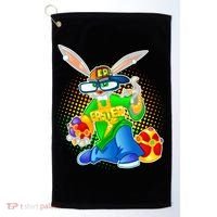 Blinged Easter Bunny Golf Towel thumb 0