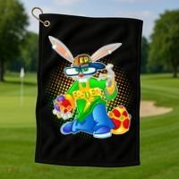 Blinged Easter Bunny Golf Towel thumb 1