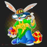 Blinged Easter Bunny Golf Towel thumb 3