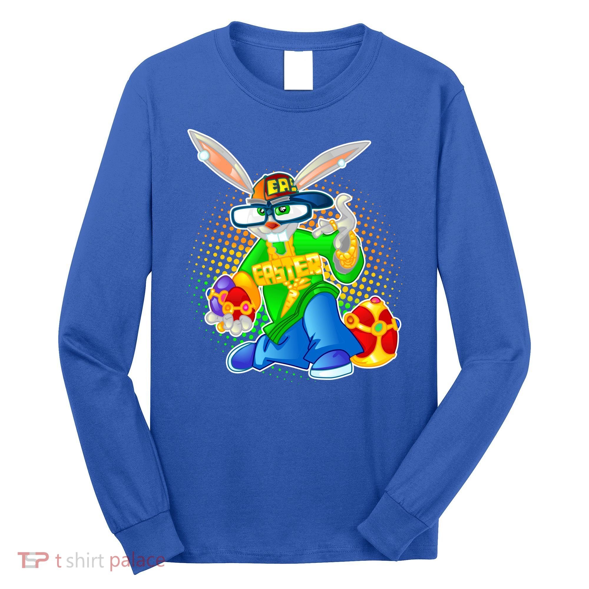 Blinged Easter Bunny Long Sleeve Shirt