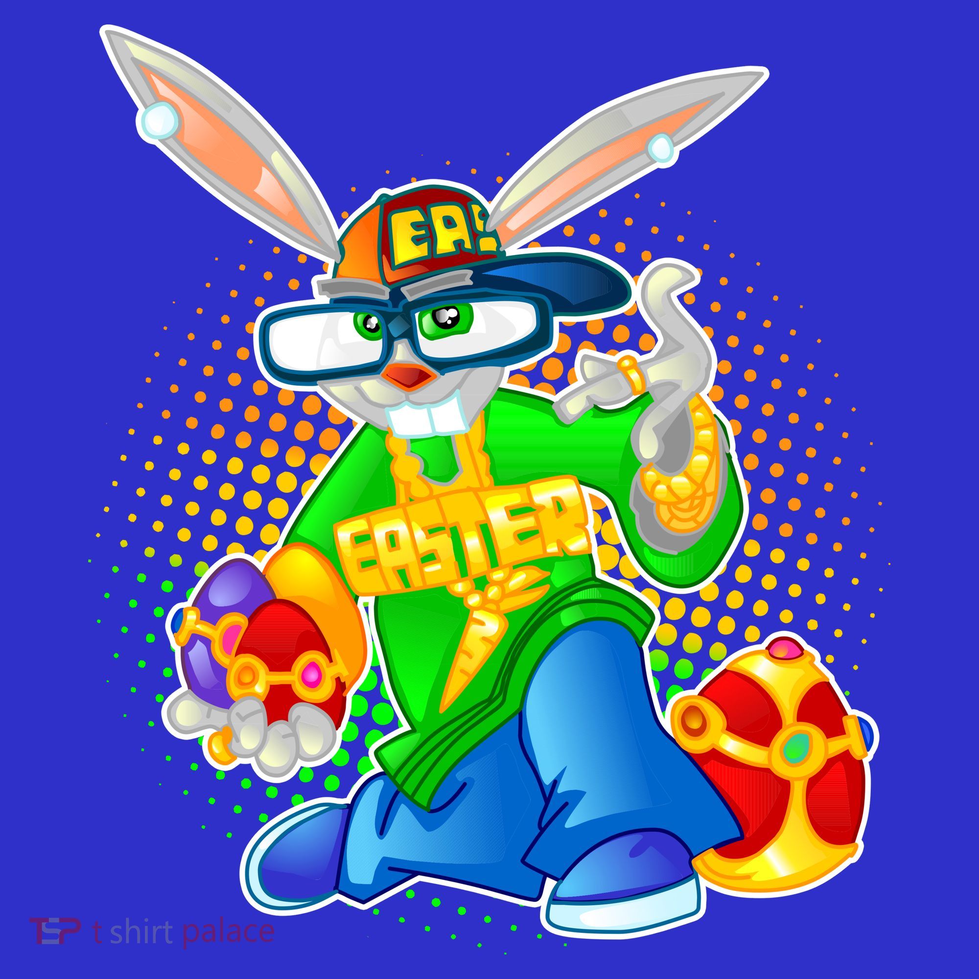 Blinged Easter Bunny Coaster