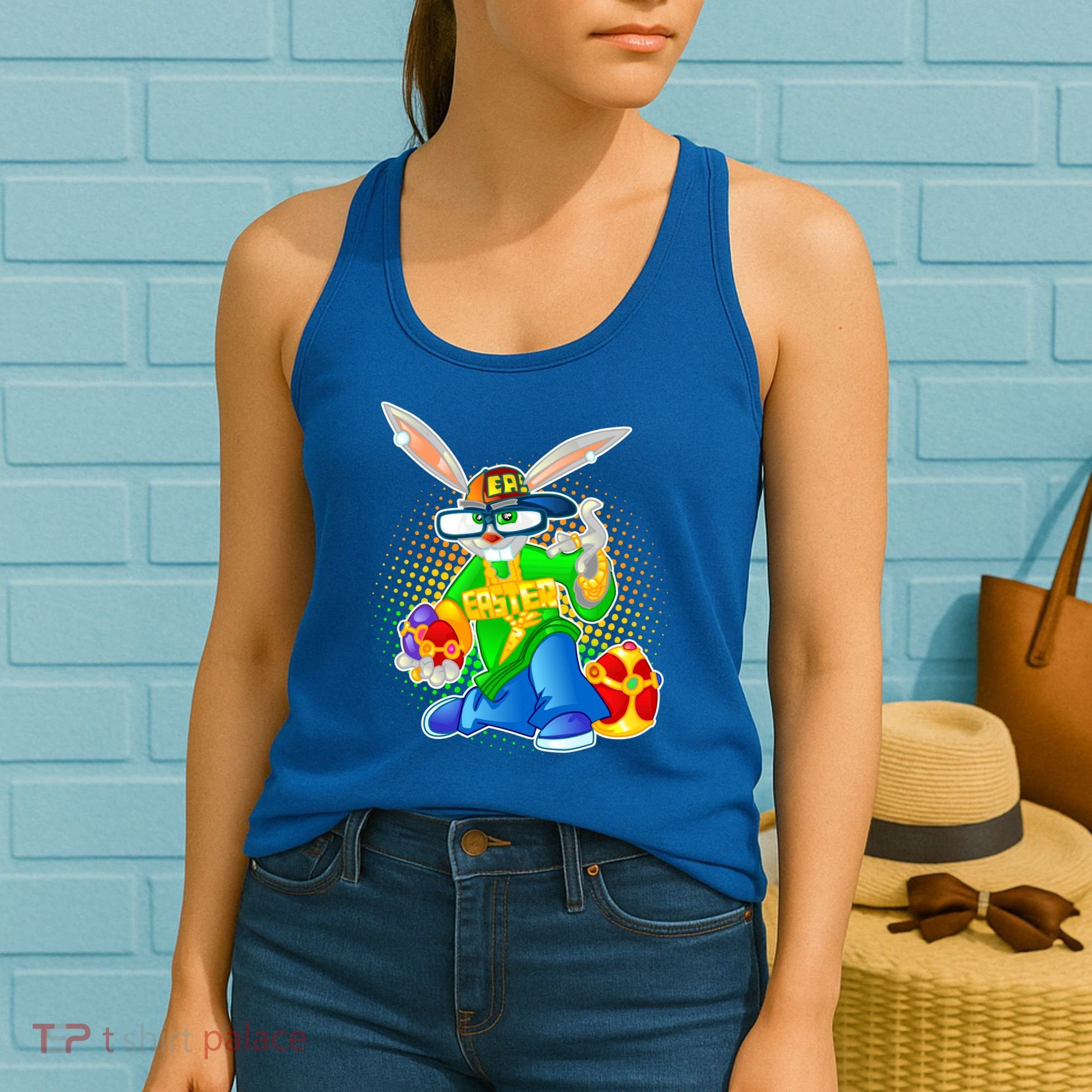 Blinged Easter Bunny Women's Tank Top