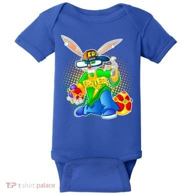Blinged Easter Bunny Baby Bodysuit