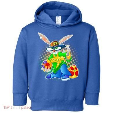 Blinged Easter Bunny Toddler Hoodie