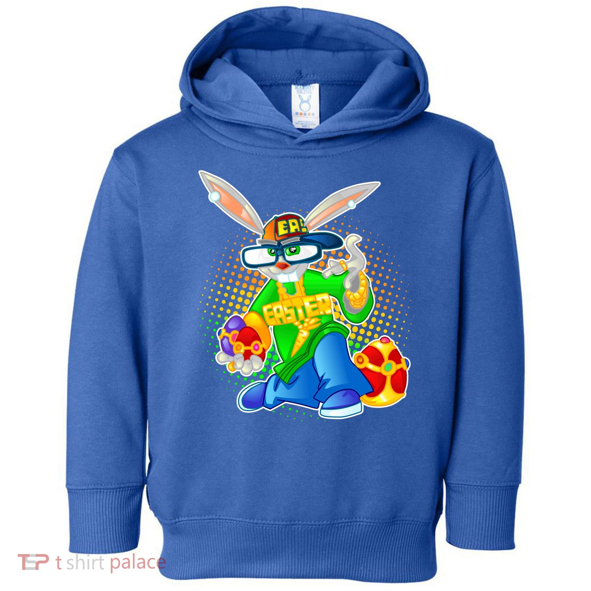 Blinged Easter Bunny Toddler Hoodie