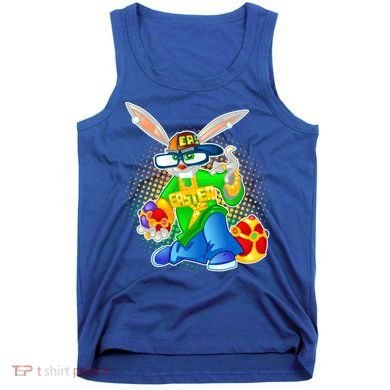 Blinged Easter Bunny Tank Top