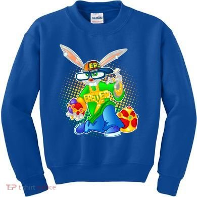 Blinged Easter Bunny Kids Sweatshirt