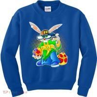 Blinged Easter Bunny Kids Sweatshirt thumb 0