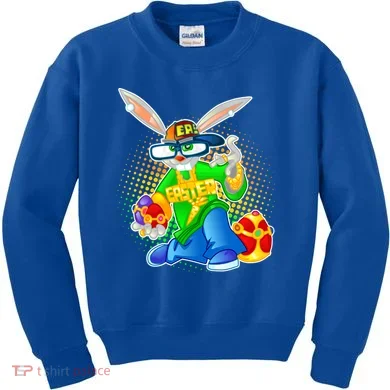 Blinged Easter Bunny Kids Sweatshirt