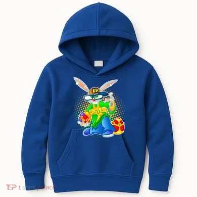 Blinged Easter Bunny Kids Hoodie