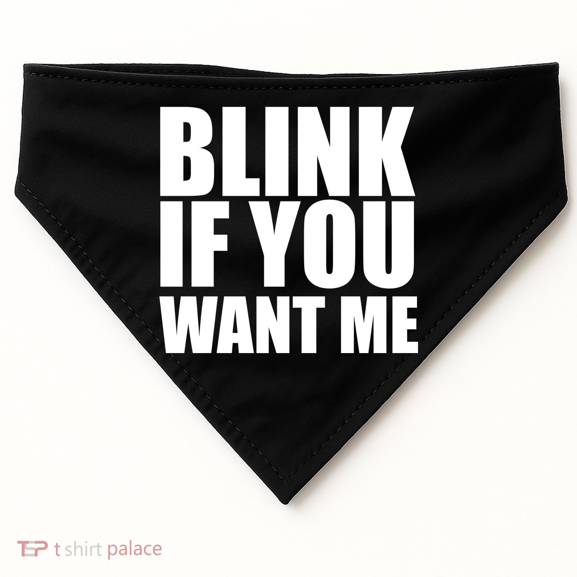 Blink If You Want Me USA-Made Doggie Bandana