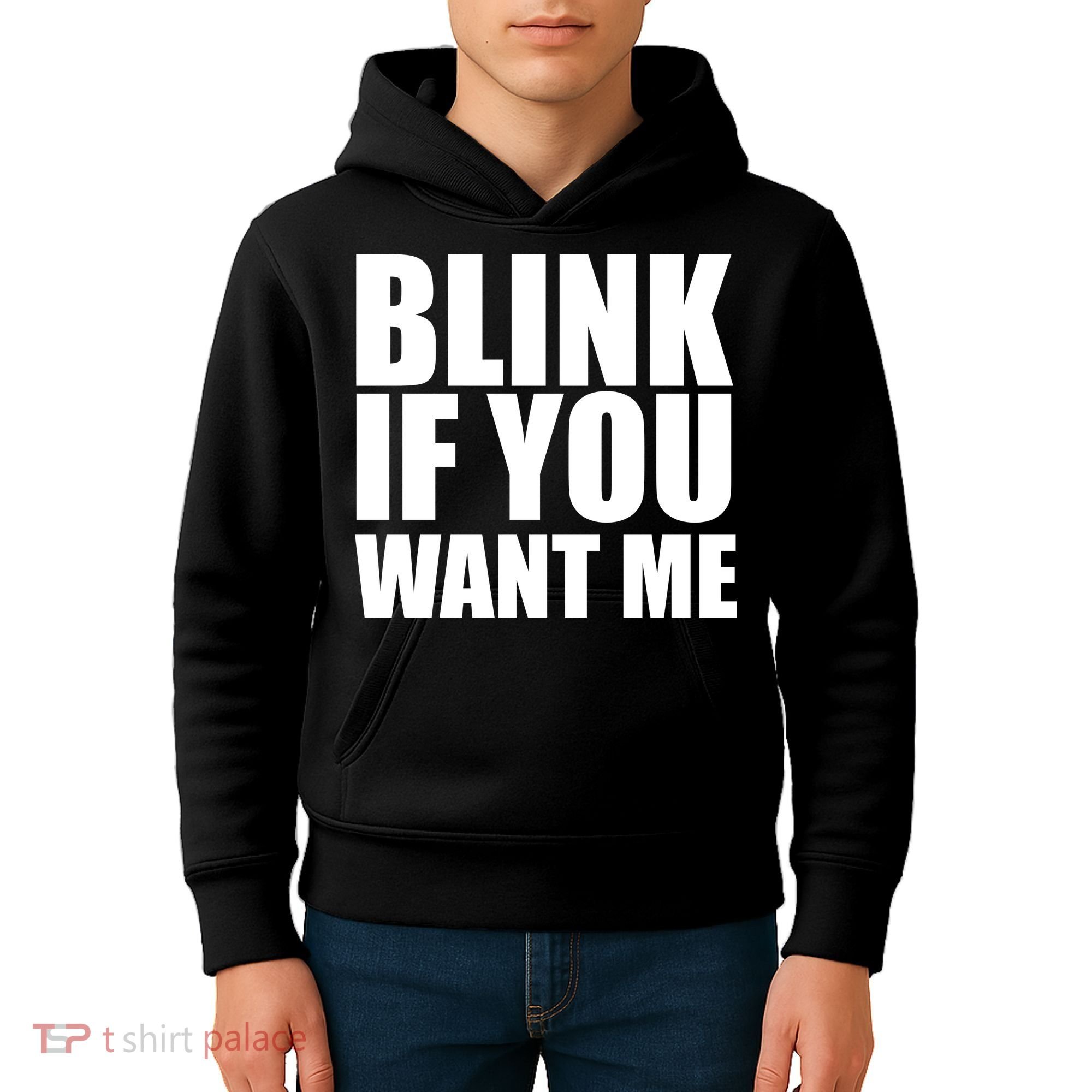 Blink If You Want Me Kids Hoodie
