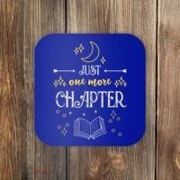 Book Lover Just One More Chapter Bookworm Gift Coaster thumb 0