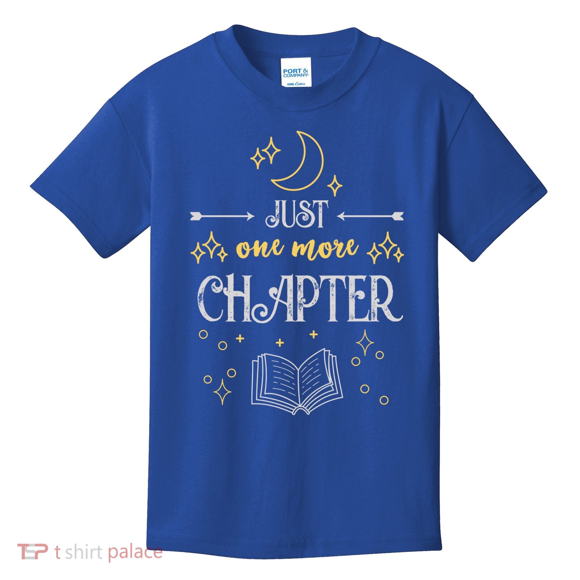 Book Lover Just One More Chapter Bookworm Gift Kids T-Shirt