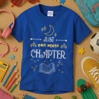 Book Lover Just One More Chapter Bookworm Gift Kids T-Shirt thumb 3