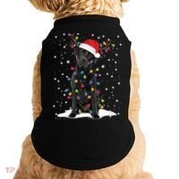 Black Lab Labrador Christmas Tree Light Pajama Dog Xmas Gift Doggie Tank thumb 0