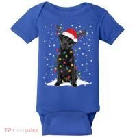 Black Lab Labrador Christmas Tree Light Pajama Dog Xmas Gift Baby Bodysuit thumb 0