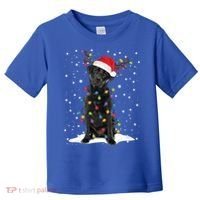Black Lab Labrador Christmas Tree Light Pajama Dog Xmas Gift Toddler T-Shirt thumb 0