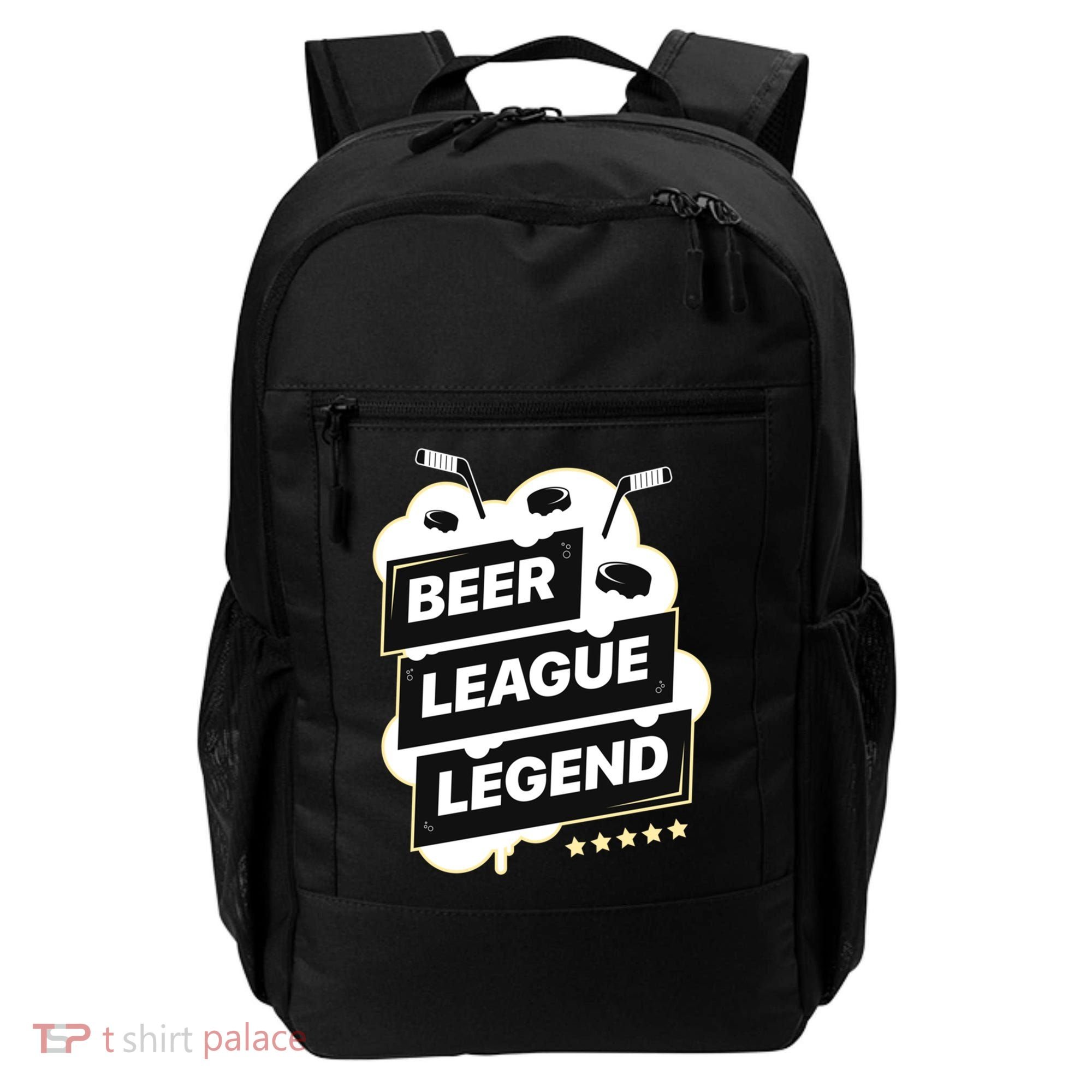 Beer League Legend Hockey Gift Backpack