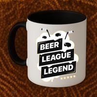 Beer League Legend Hockey Gift Coffee Mug thumb 2