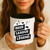 Beer League Legend Hockey Gift Coffee Mug thumb 3