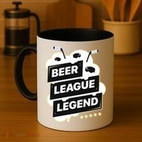 Beer League Legend Hockey Gift Coffee Mug thumb 4