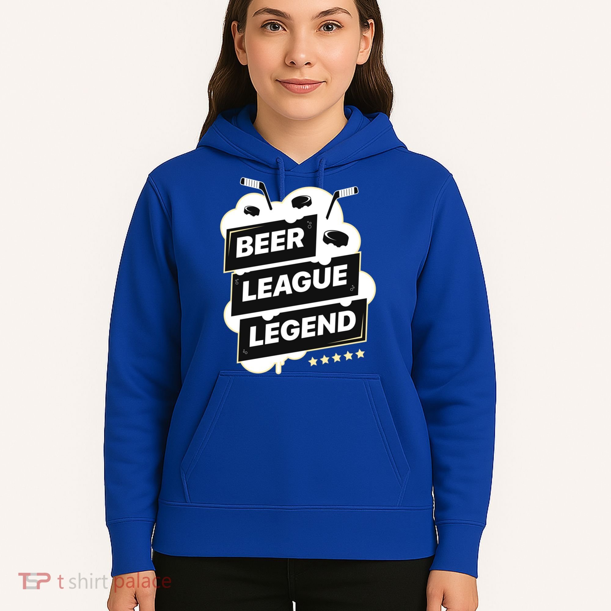 Beer League Legend Hockey Gift Hoodie