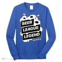 Beer League Legend Hockey Gift Long Sleeve Shirt thumb 0