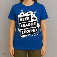 Beer League Legend Hockey Gift T-Shirt thumb 4