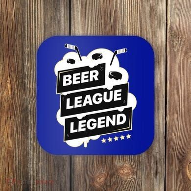 Beer League Legend Hockey Gift Coaster
