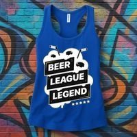 Beer League Legend Hockey Gift Women's Tank Top thumb 3
