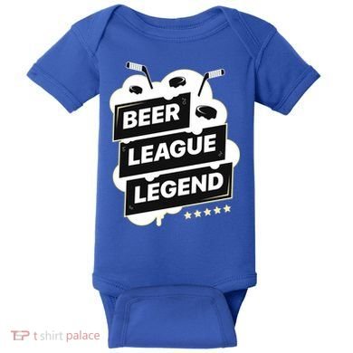 Beer League Legend Hockey Gift Baby Bodysuit