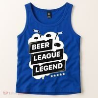 Beer League Legend Hockey Gift Tank Top thumb 2