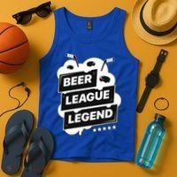 Beer League Legend Hockey Gift Tank Top thumb 4