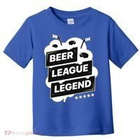 Beer League Legend Hockey Gift Toddler T-Shirt thumb 0